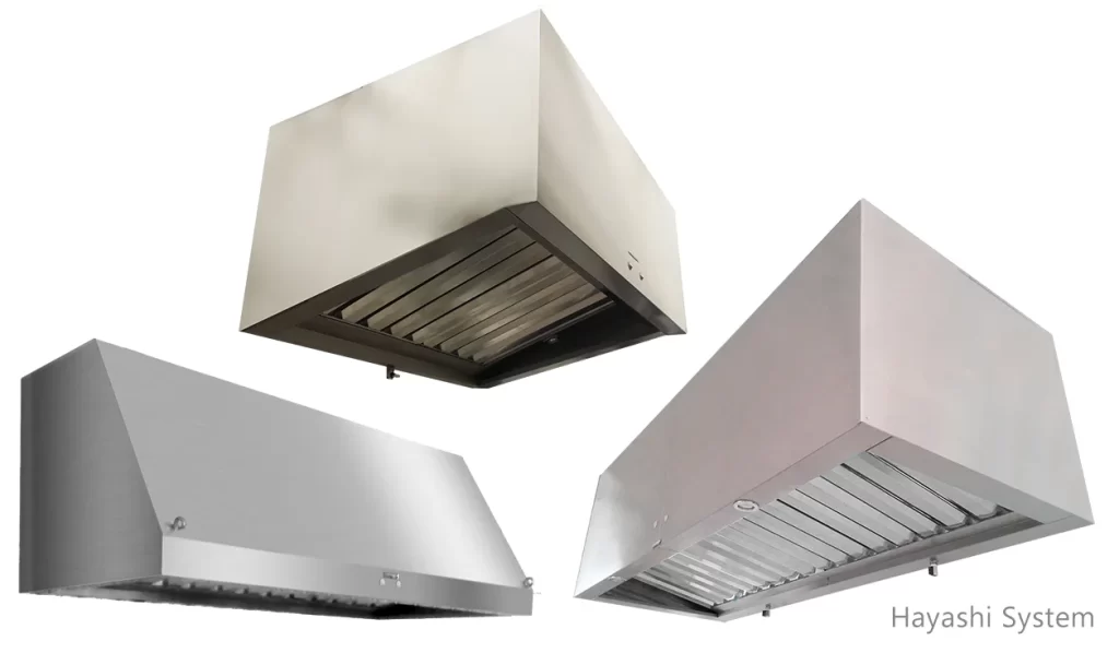 Conjunto Coifa tipo convencional com filtros inerciais