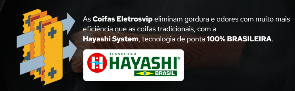 Banner Hayashi com desenho das lâminas